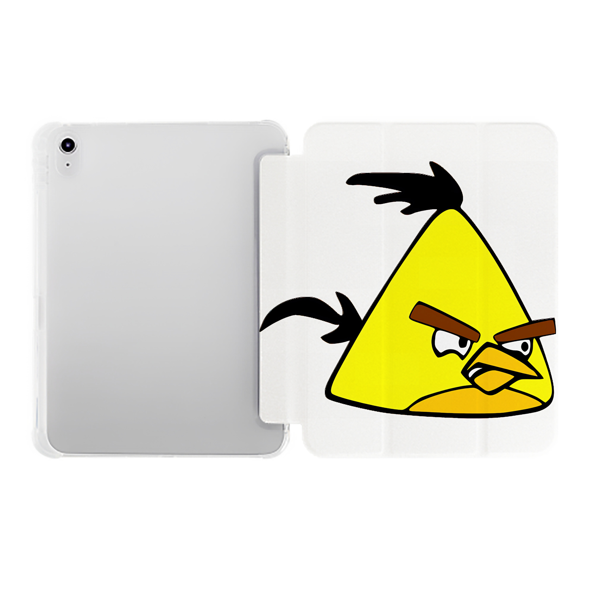 （画像用） Angry Birds アングリーバード IPad ケース ペン収納付き 三つ折りスタンド PUレザー×シリコン 対応機種9.5/10.5/10.9インチ